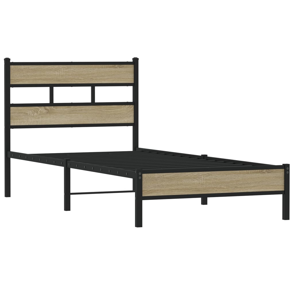 Giroletto senza Materasso Rovere Sonoma 90x200 cm in Truciolato | homemem39