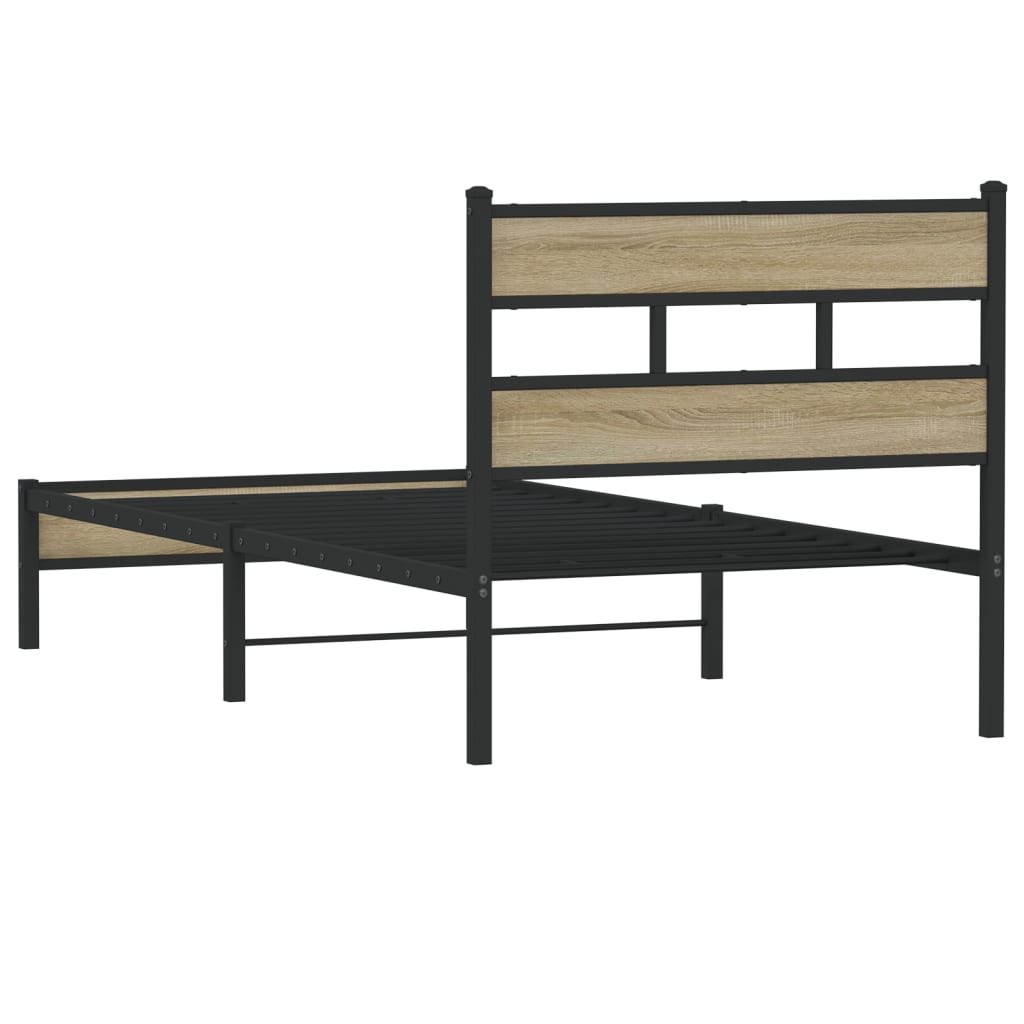 Giroletto senza Materasso Rovere Sonoma 107x200cm in Truciolato | homemem39