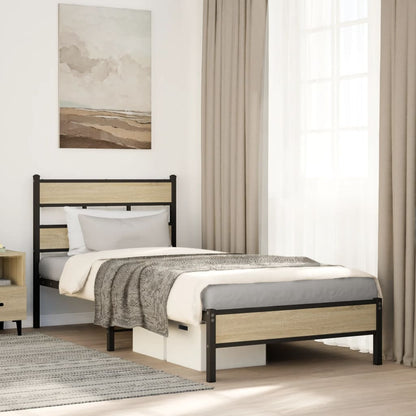 Giroletto senza Materasso Rovere Sonoma 107x200cm in Truciolato | homemem39