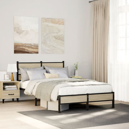 Giroletto senza Materasso Rovere Sonoma 120x190cm in Truciolato | homemem39