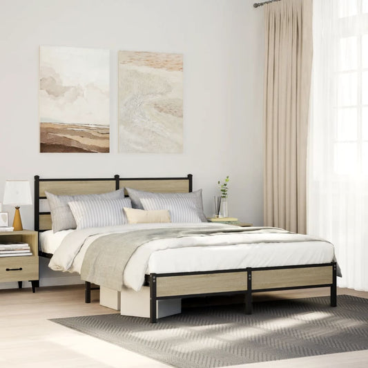 Giroletto senza Materasso Rovere Sonoma 140x200cm in Truciolato | homemem39