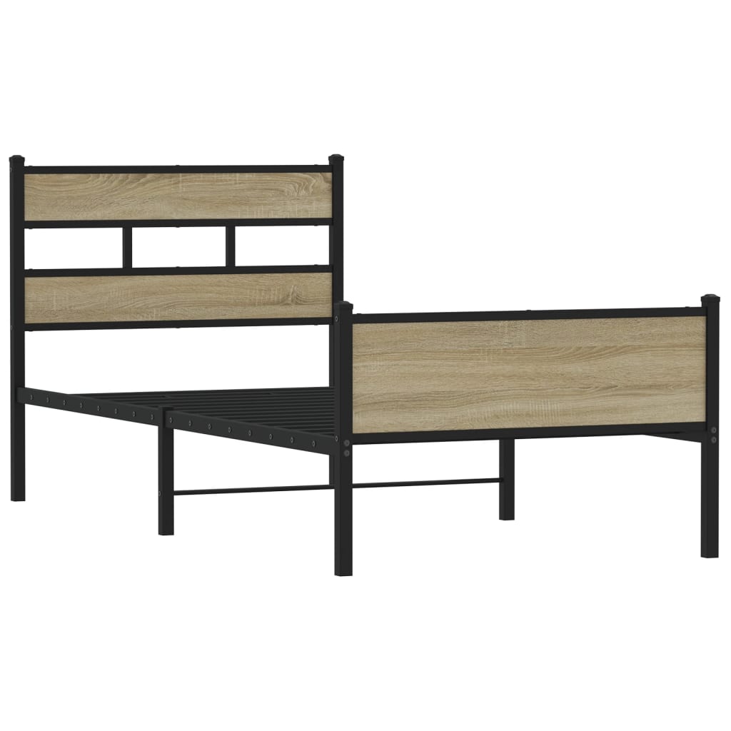 Giroletto senza Materasso Rovere Sonoma 90x190 cm in Truciolato | homemem39