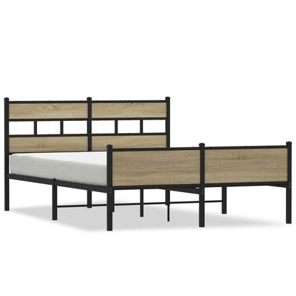 Giroletto senza Materasso Rovere Sonoma 140x200cm in Truciolato | homemem39