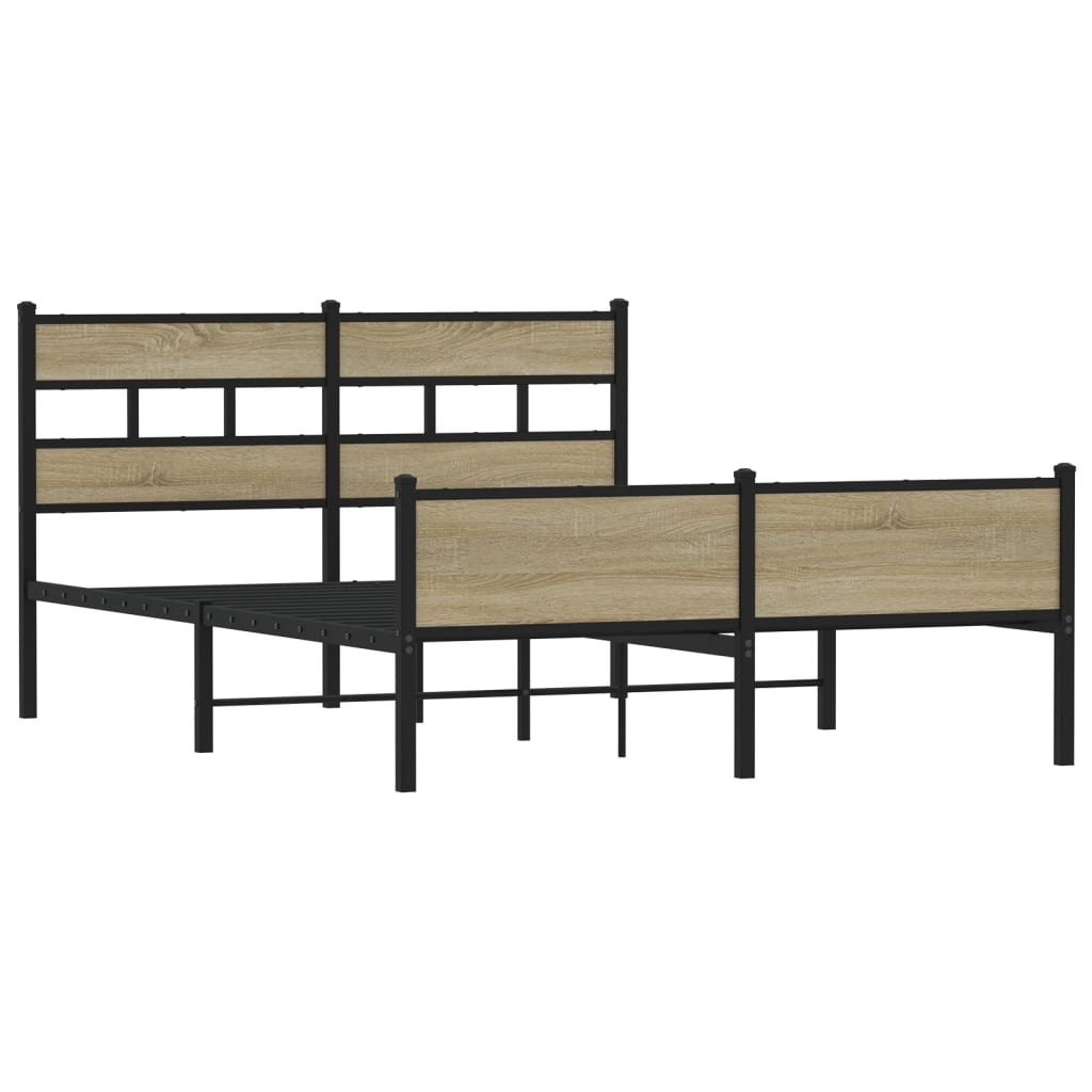 Giroletto senza Materasso Rovere Sonoma 140x200cm in Truciolato | homemem39