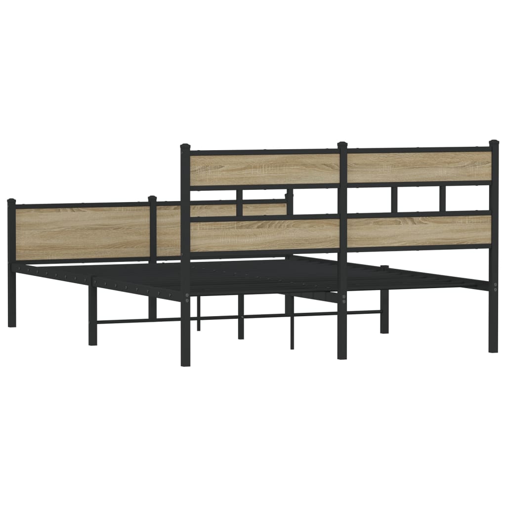 Giroletto senza Materasso Rovere Sonoma 140x200cm in Truciolato | homemem39