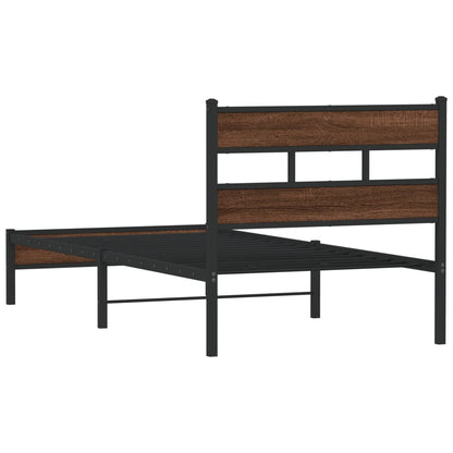 Giroletto senza Materasso Rovere Marrone 90x190cm in Truciolato | homemem39