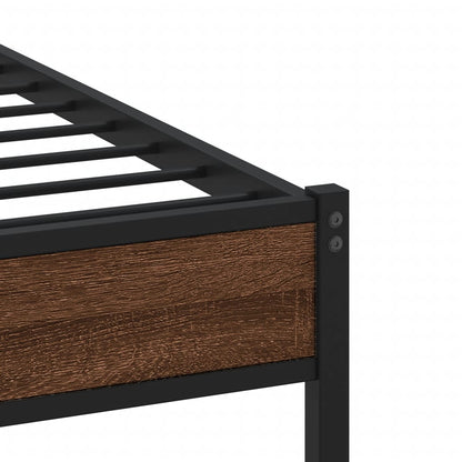 Giroletto senza Materasso Rovere Marrone 90x190cm in Truciolato | homemem39