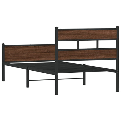 Giroletto senza Materasso Rovere Marrone 90x190cm in Truciolato | homemem39