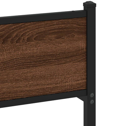 Giroletto senza Materasso Rovere Marrone 107x200 cm Truciolato