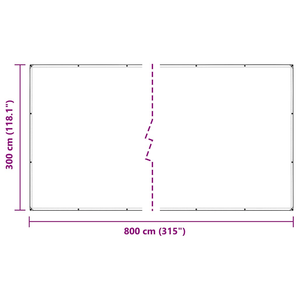 Telone Trasparente con Occhielli 3x8 m in Polietilene | homemem39
