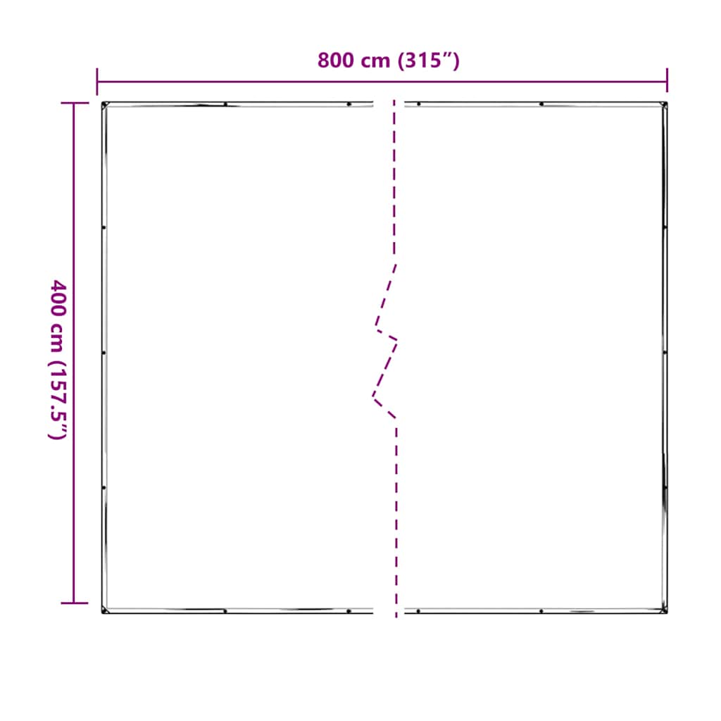 Telone Trasparente con Occhielli 4x8 m in Polietilene | homemem39