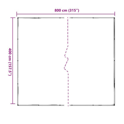 Telone Trasparente con Occhielli 4x8 m in Polietilene | homemem39