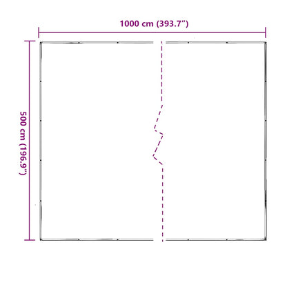 Telone Trasparente con Occhielli 5x10 m in Polietilene | homemem39