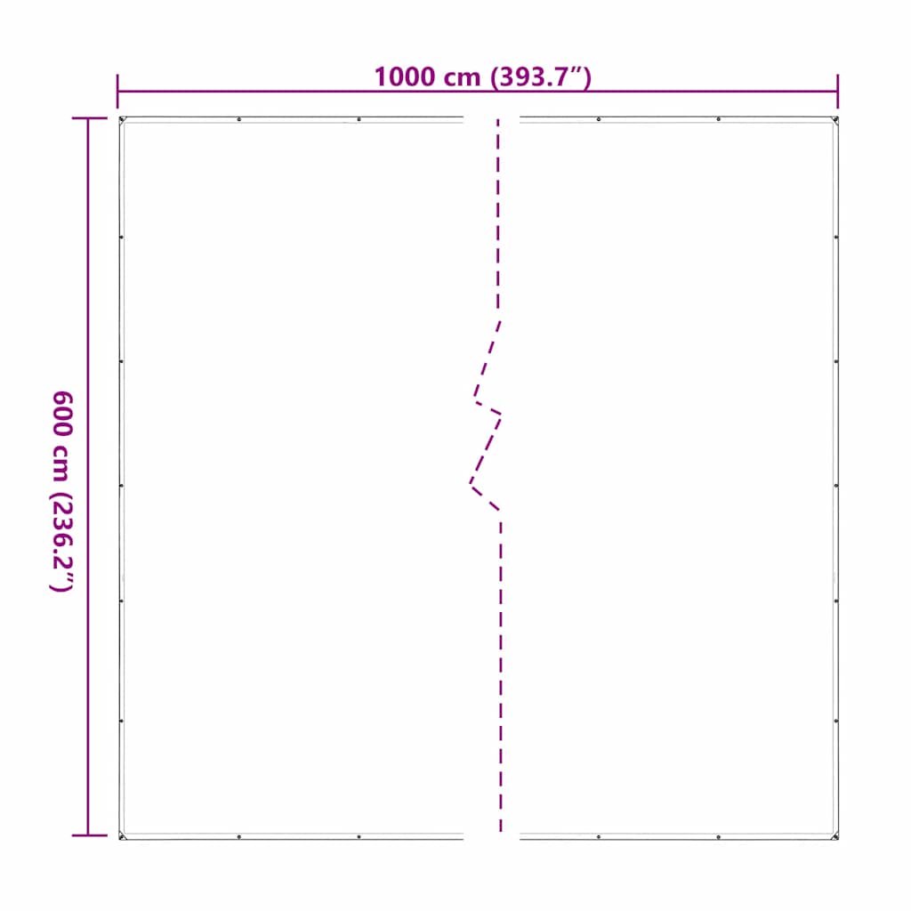 Telone Trasparente con Occhielli 6x10 m in Polietilene | homemem39
