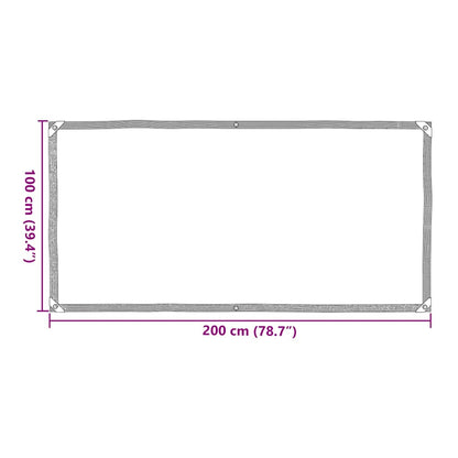 Telone Trasparente con Occhielli 1x2 m in Polietilene | homemem39