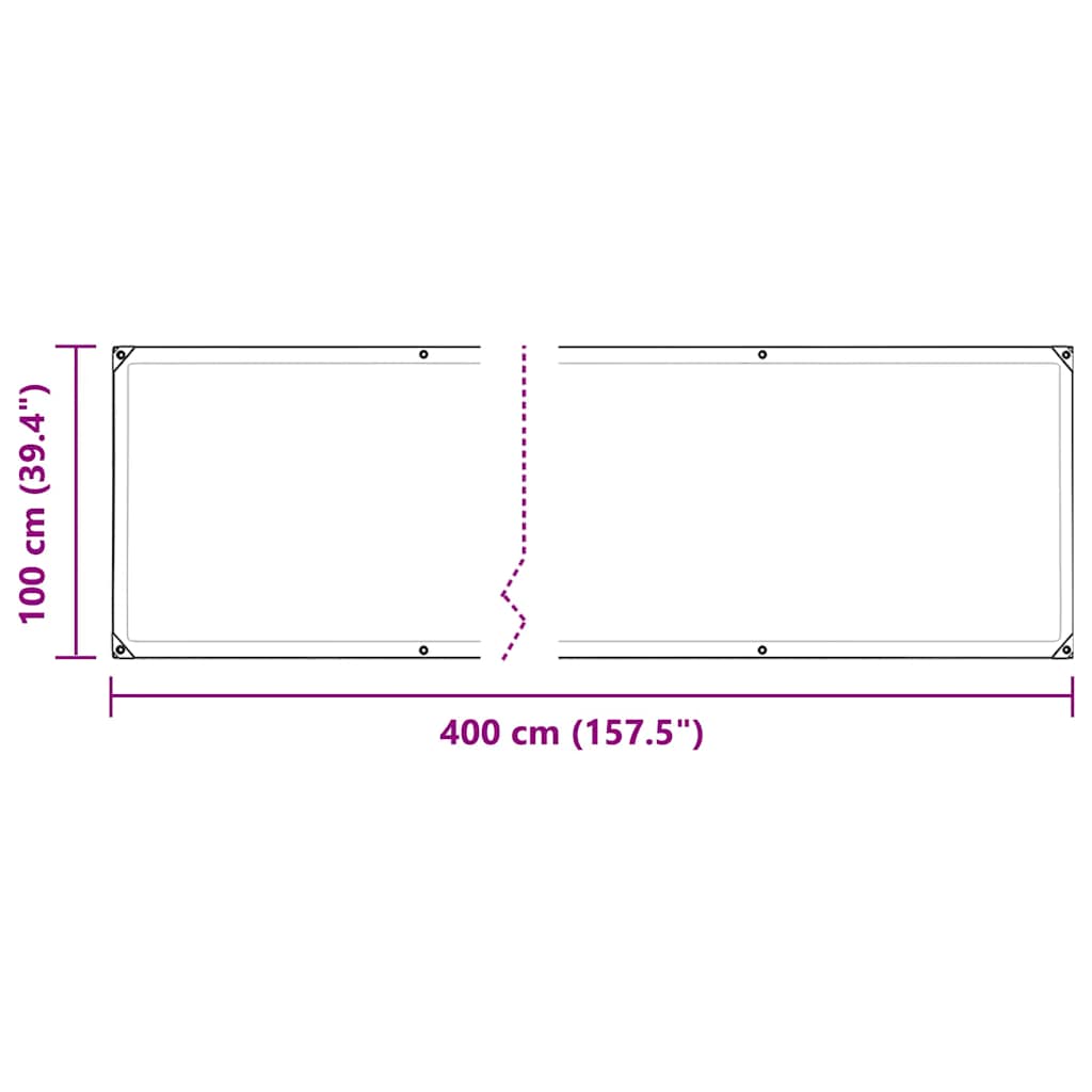 Telone Trasparente con Occhielli 1x4 m in Polietilene | homemem39