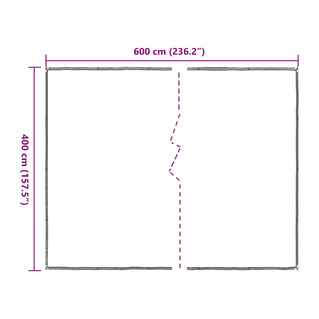Telone Trasparente con Occhielli 4x6 m in Polietilene | homemem39