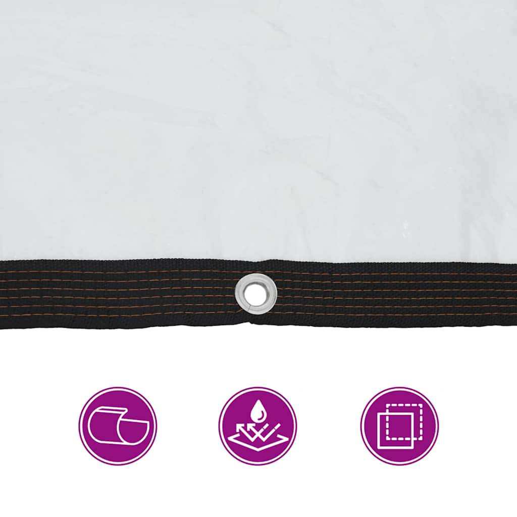 Telone Trasparente con Occhielli 5x12 m in Polietilene