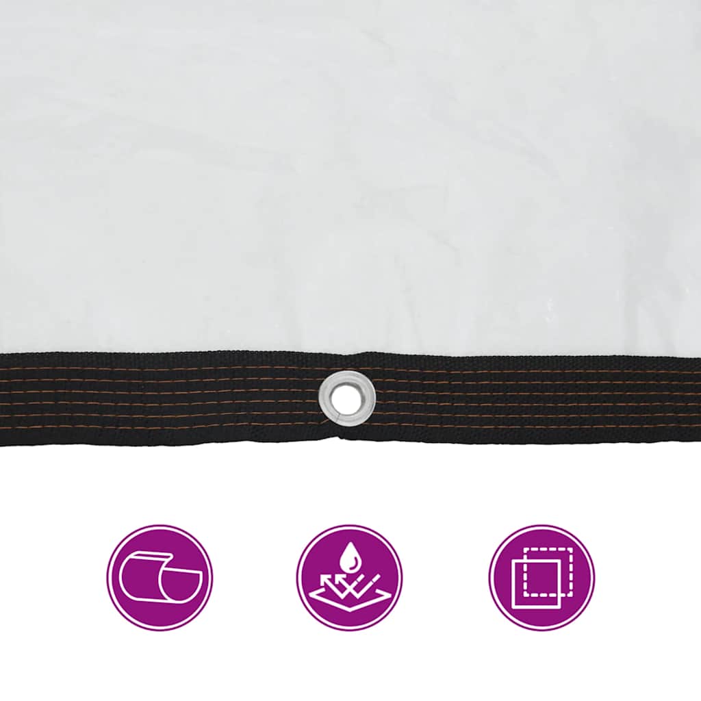 Telone Trasparente con Occhielli 6x10 m in Polietilene