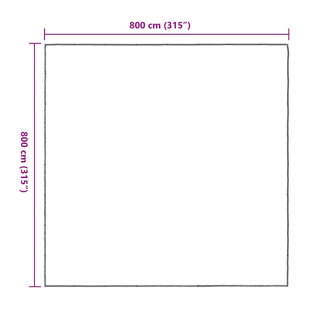 Telone Trasparente con Occhielli 8x8 m in Polietilene | homemem39
