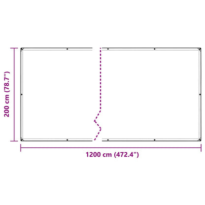 Telone Trasparente con Occhielli 2x12 m in PVC | homemem39
