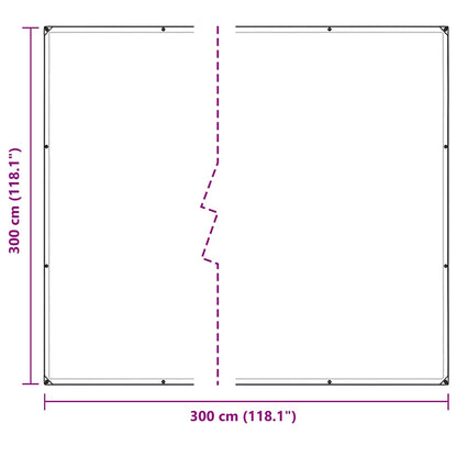 Telone trasparente con occhielli 3x3 m PVC | homemem39