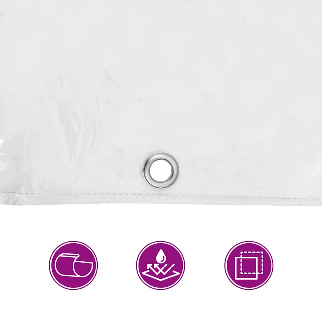 Telone Trasparente con Occhielli 3x8 m in PVC | homemem39