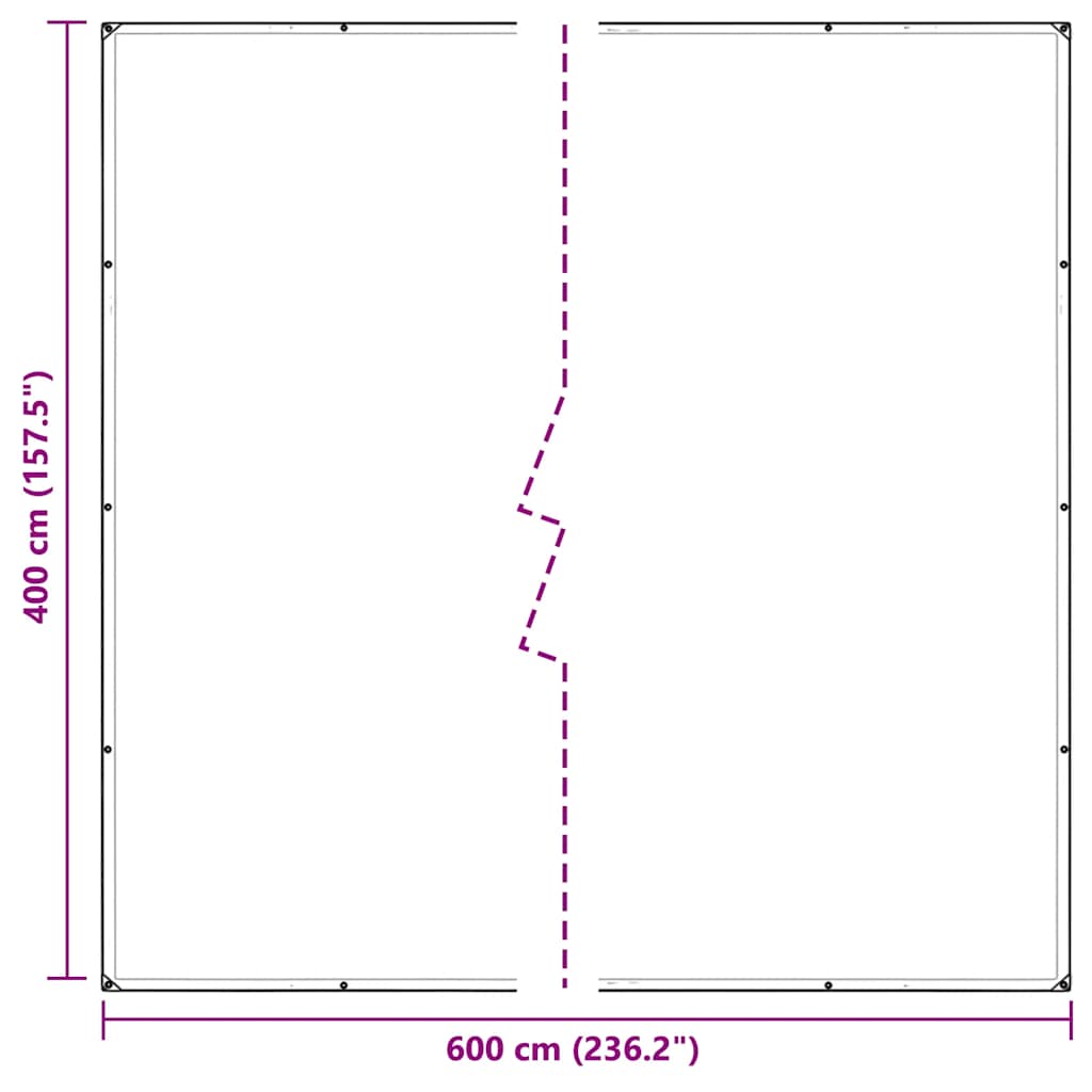 Telone Trasparente con Occhielli 4x6 m in PVC | homemem39