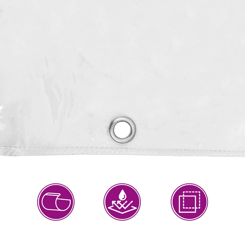 Telone Trasparente con Occhielli 4x12 m in PVC | homemem39