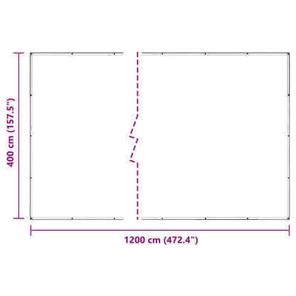 Telone Trasparente con Occhielli 4x12 m in PVC | homemem39