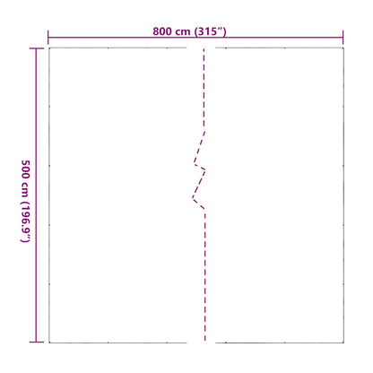 Telone Trasparente con Occhielli 5x8 m in PVC | homemem39