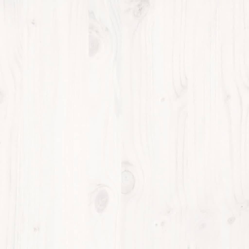 Giroletto senza Materasso Bianco 200x200 cm Legno Massello Pino | homemem39
