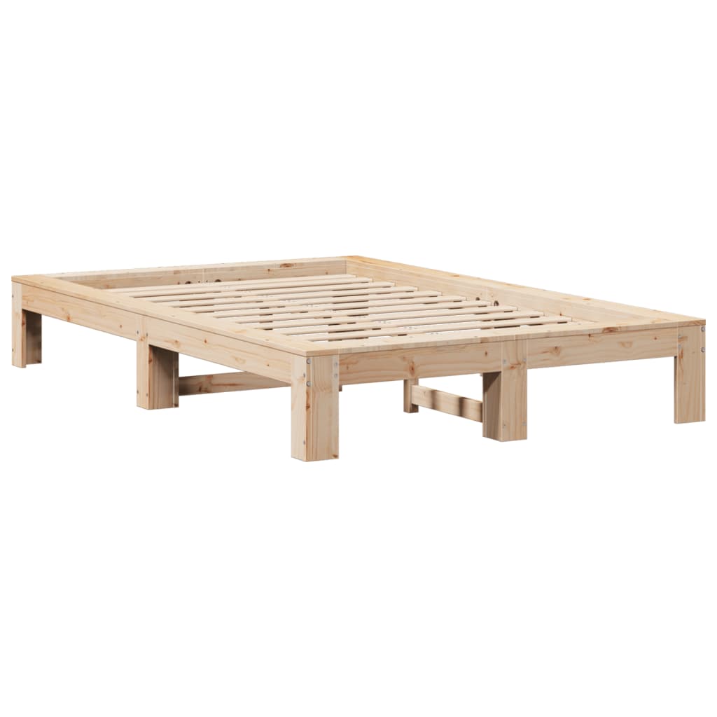 Letto senza Materasso 120x200 cm in Legno Massello di Pino | homemem39