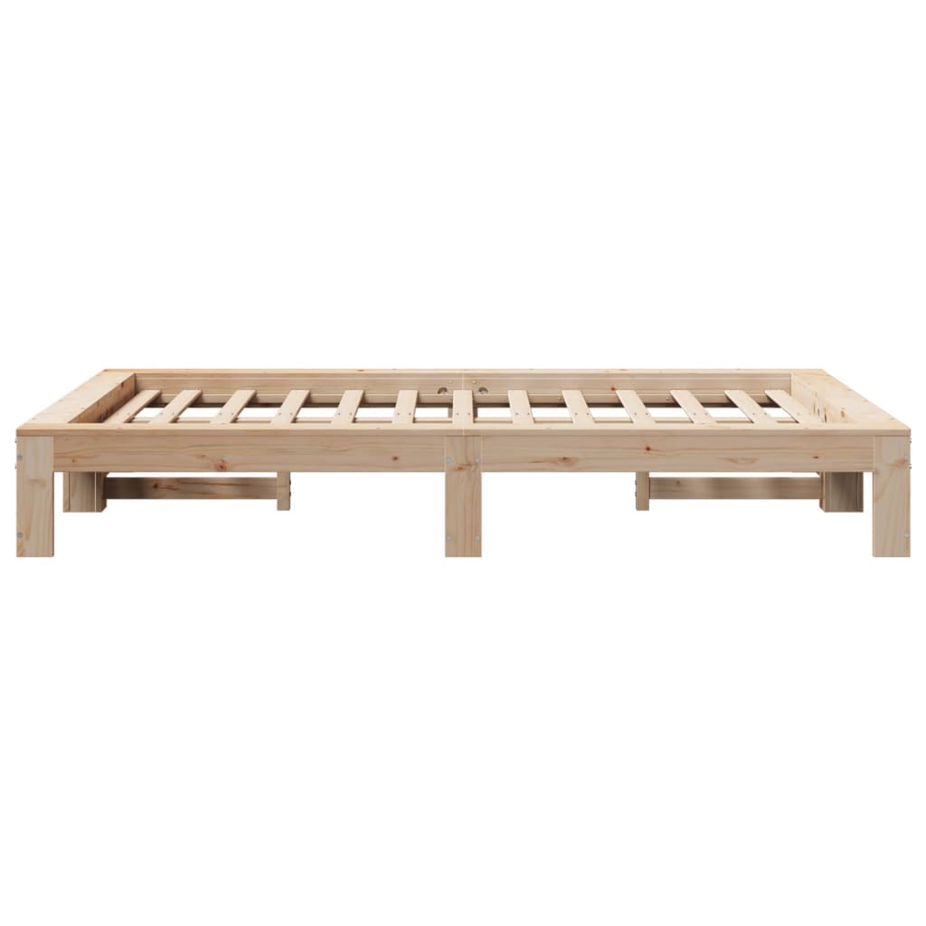 Letto senza Materasso 120x200 cm in Legno Massello di Pino | homemem39