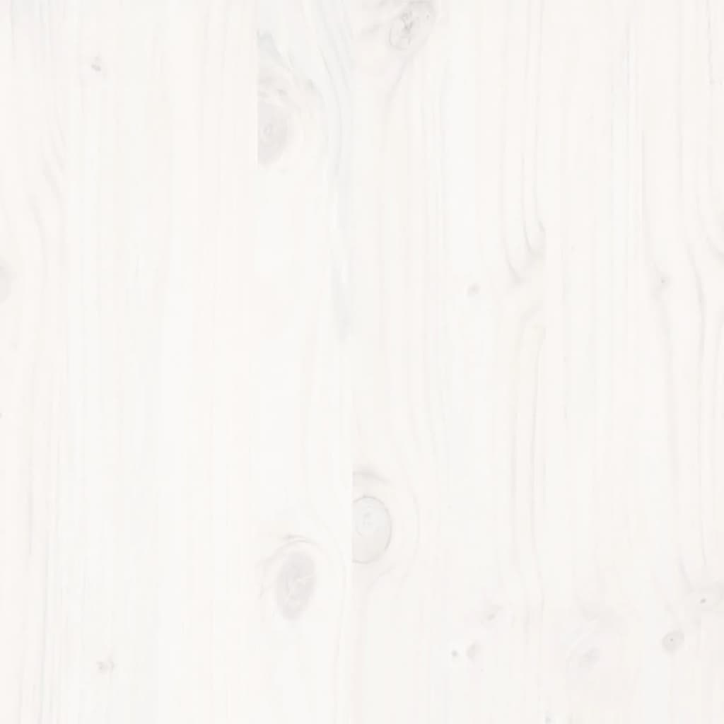 Letto senza Materasso Bianco 120x200 cm Legno Massello di Pino