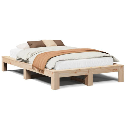 Letto senza Materasso 120x190 cm in Legno Massello di Pino | homemem39