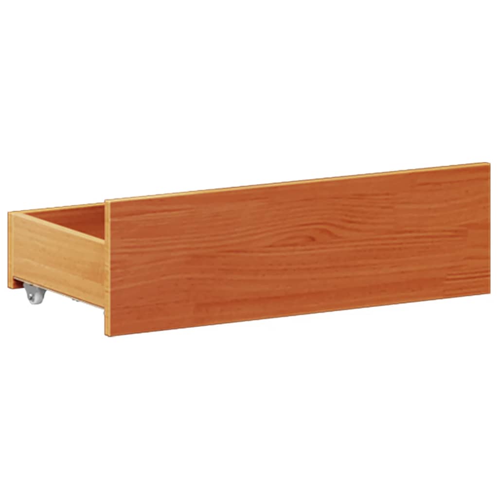 Giroletto senza Materasso con Testiera Marrone Cera 200x200Pino | homemem39
