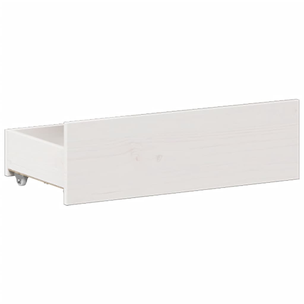 Giroletto senza Materasso con Testiera Bianco 180x200 cm Pino - homemem39