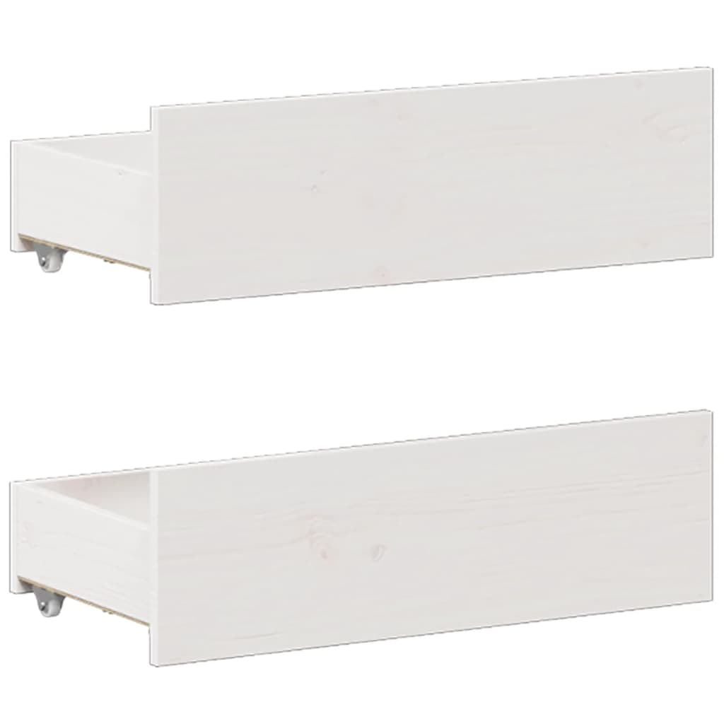 Giroletto senza Materasso con Testata Bianco 140x200 cm Pino - homemem39