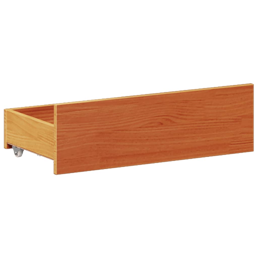 Giroletto senza Materasso con Testata Marrone Cera 140x200 Pino | homemem39