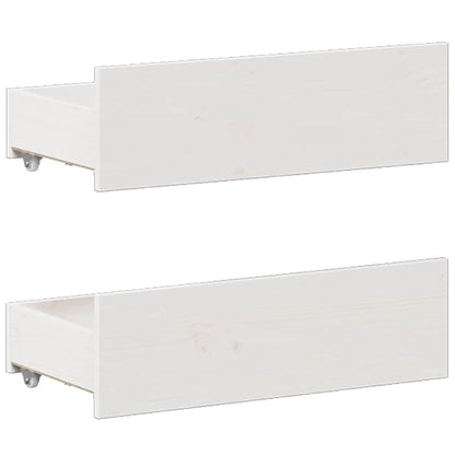 Giroletto senza Materasso con Testata Bianco 140x190 cm Pino - homemem39