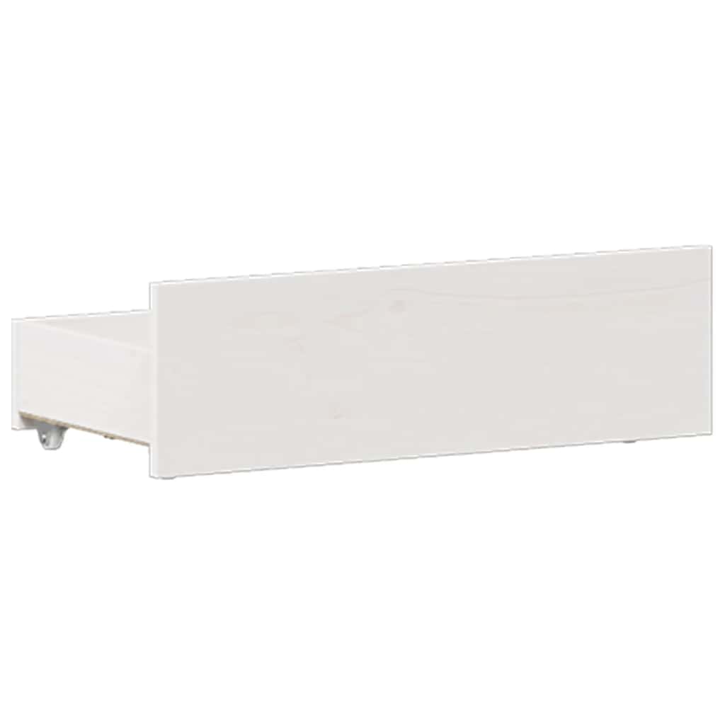 Giroletto senza Materasso con Testata Bianco 135x190 cm Pino - homemem39