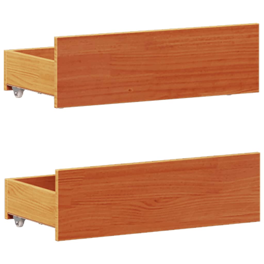 Giroletto senza Materasso con Testata Marrone Cera 120x190 Pino | homemem39