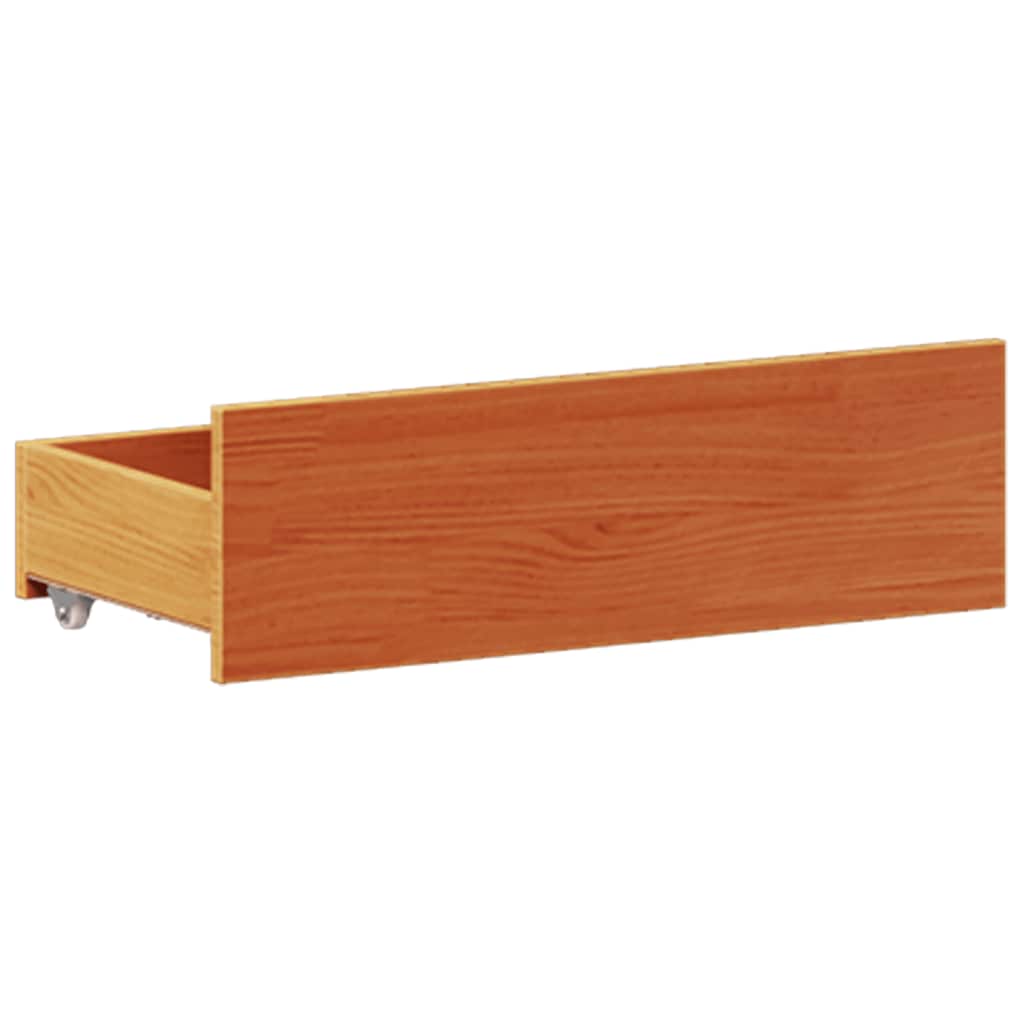 Giroletto senza Materasso con Testata Marrone Cera 120x190 Pino | homemem39