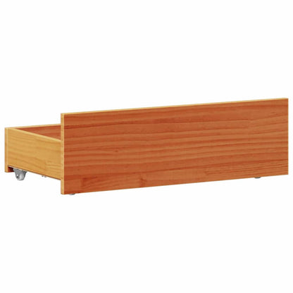 Giroletto senza Materasso con Testiera Marrone Cera 90x190 Pino | homemem39