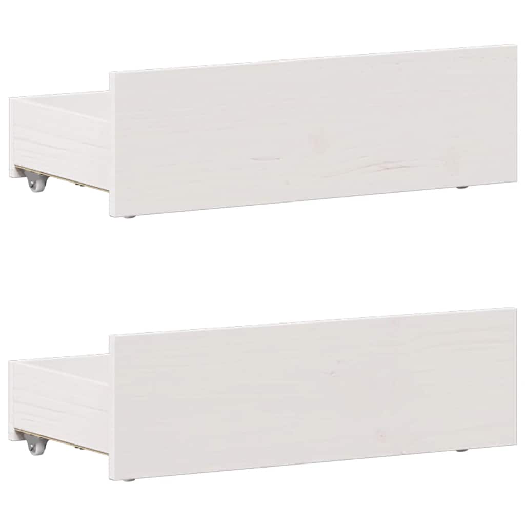 Giroletto senza Materasso con Testiera Bianco 75x190 cm Pino | homemem39