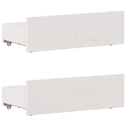 Giroletto senza Materasso con Testiera Bianco 75x190 cm Pino | homemem39