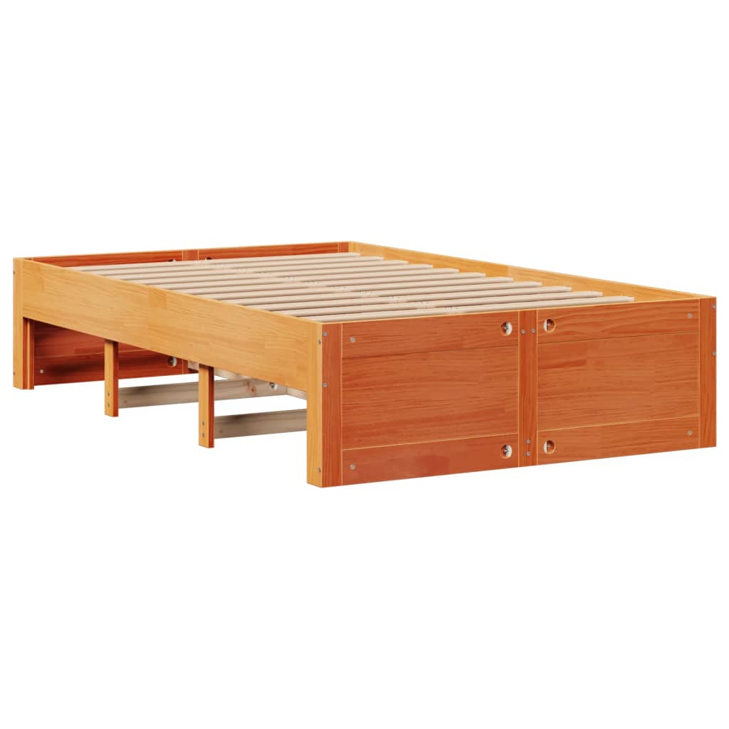 Giroletto senza Materasso con Cassetti Marrone Cera 120x200Pino | homemem39