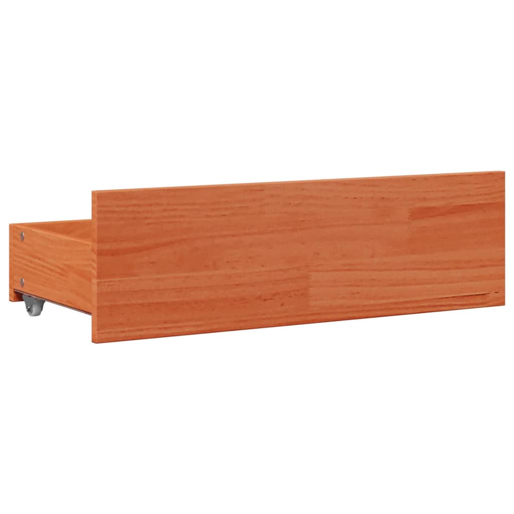 Giroletto senza Materasso con Cassetti Marrone Cera 140x190 cm | homemem39