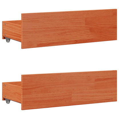 Giroletto senza Materasso con Cassetti Marrone Cera 140x190 cm | homemem39